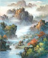 Paisaje chino Cascada de las montañas Shanshui 0 955